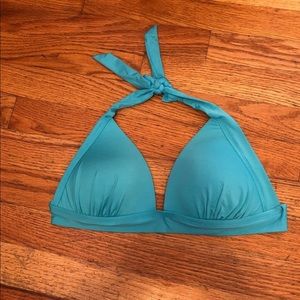 Blue bikini top